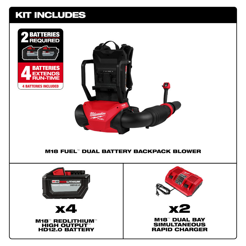 M18 FUEL™ Backpack Blower Kit (3009-24HD)