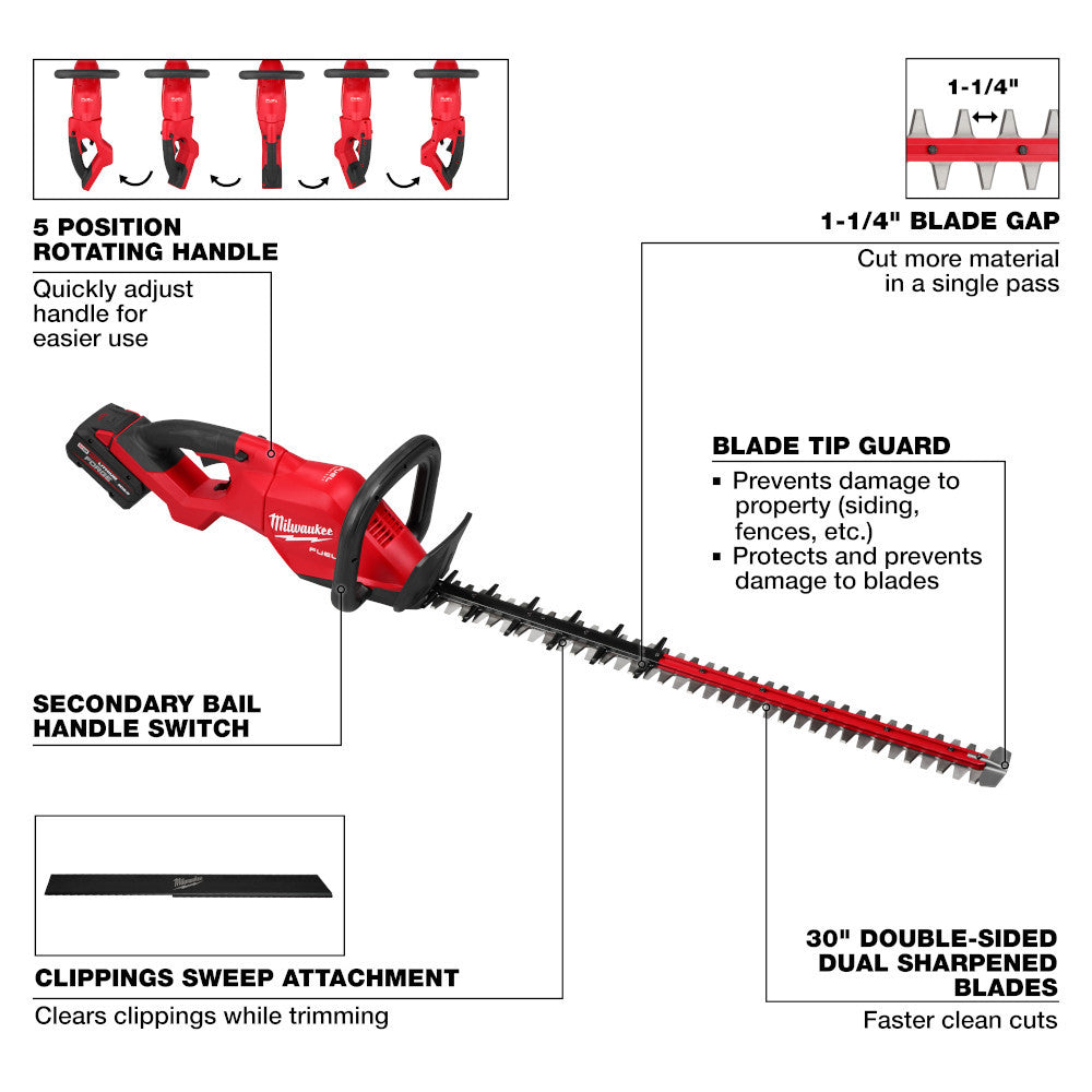 M18 FUEL™ 30" Hedge Trimmer Kit (3034-21)
