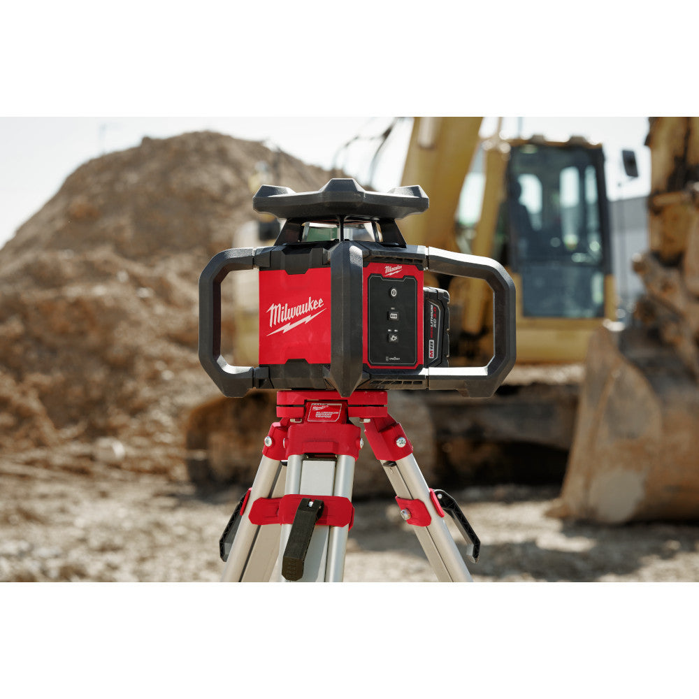 M18™ Red Exterior Rotary Laser Level Kit with Receiver, Tripod, & Grade Rod (3701-21T)