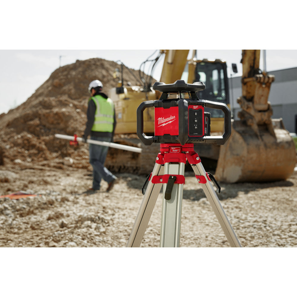 M18™ Red Exterior Rotary Laser Level Kit with Receiver, Tripod, & Grade Rod (3701-21T)
