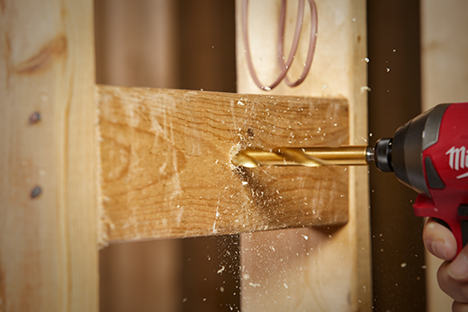 15 PC SHOCKWAVE™ RED HELIX™ Titanium Drill Bit Set-(48-89-4670)