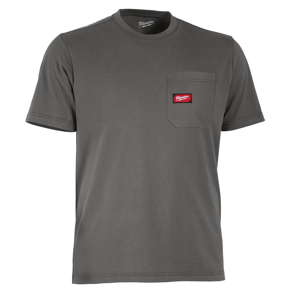 GRIDIRON™ Pocket T-Shirt - Gray Short Sleeve