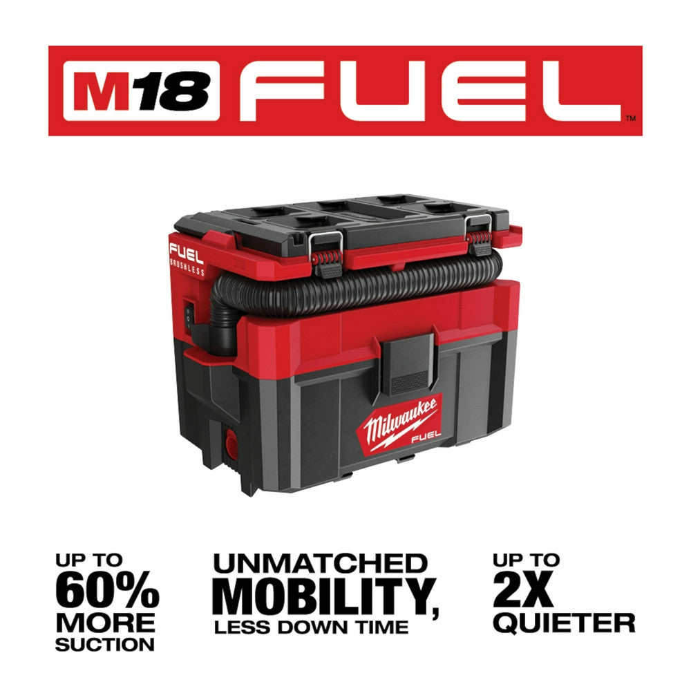 M18 FUEL PACKOUT 2.5 GAL WET/DRY VAC - Bare Tool-(0970-20)