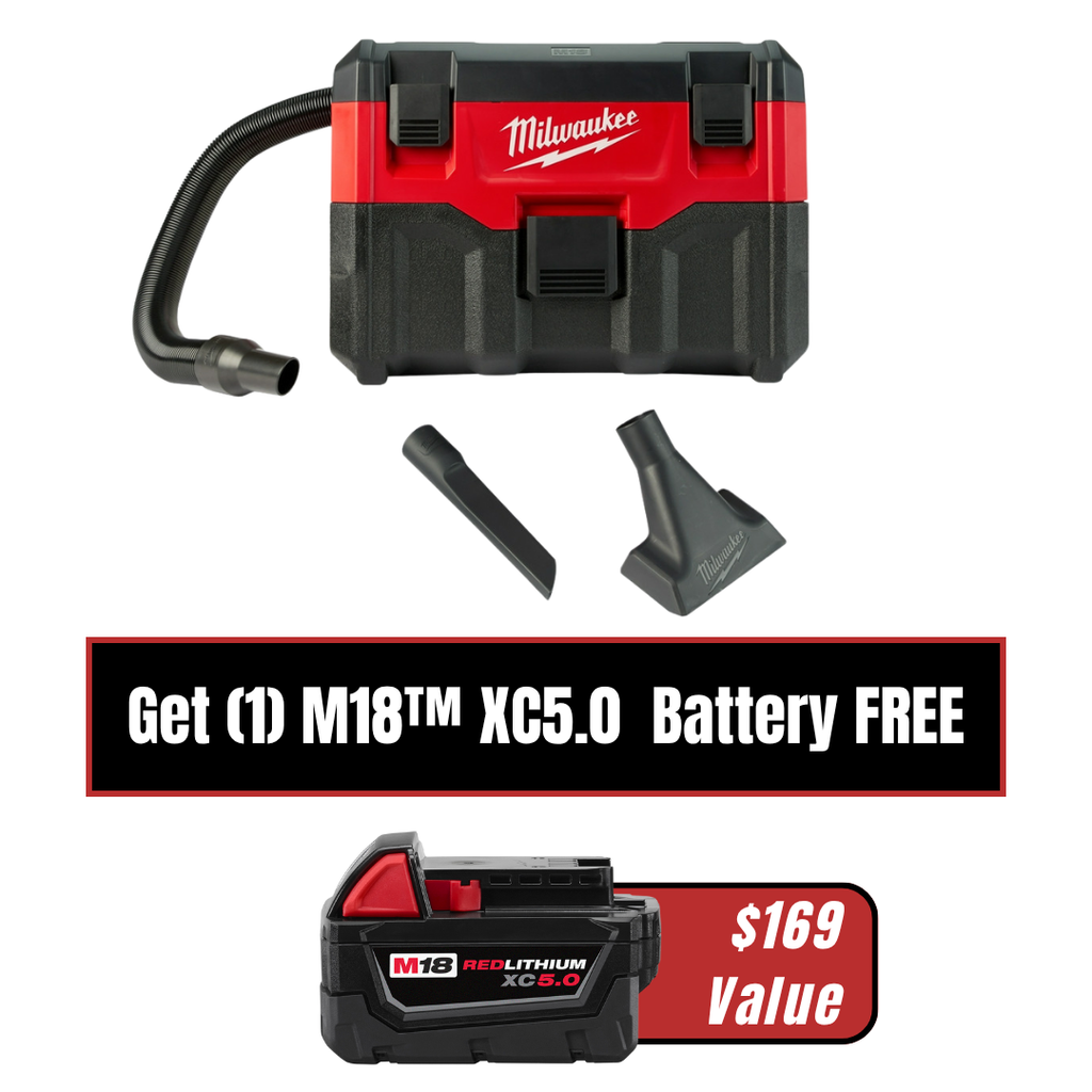 M18 2 GALLON WET/DRY VACUUM - Bare Tool-(0880-20)