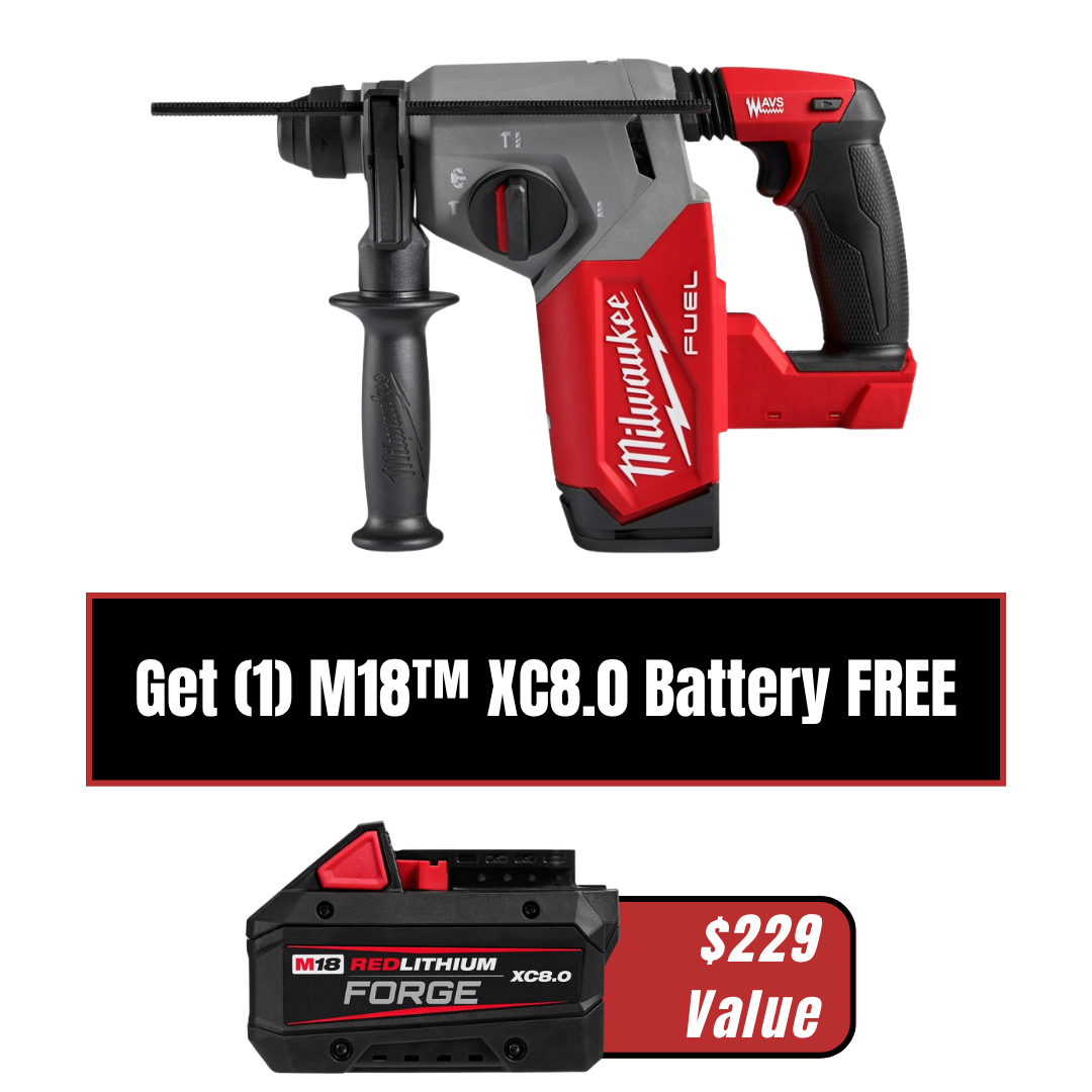 M18 FUEL 1" SDS PLUS ROTARY HAMMER - Bare Tool - (2912-20)