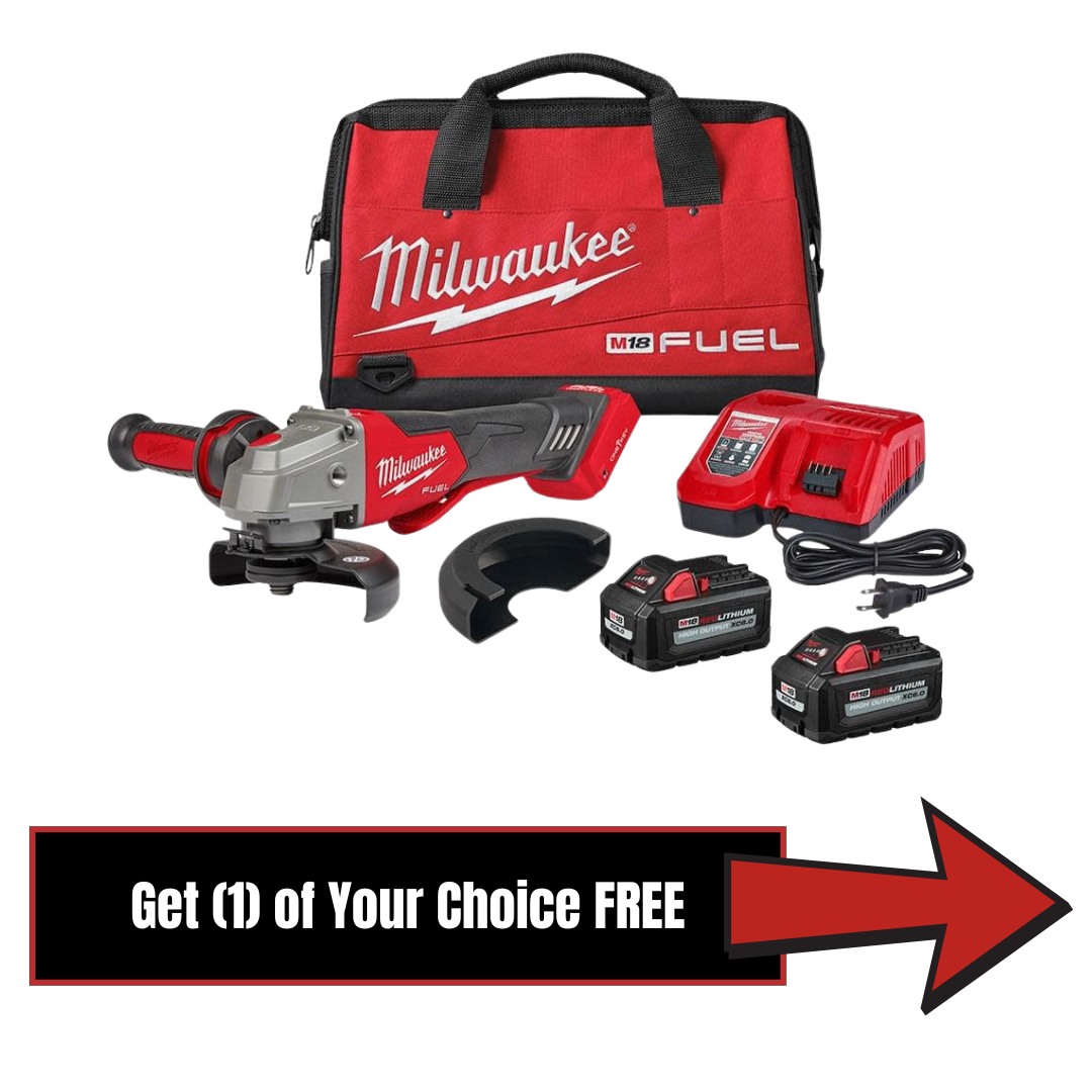 M18 FUEL™ 4-1/2" / 5" Braking Grinder with ONE-KEY™ Paddle Switch, No Lock Kit (2882-22)