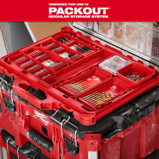 15 PC SHOCKWAVE™ RED HELIX™ Titanium Drill Bit Set-(48-89-4670)