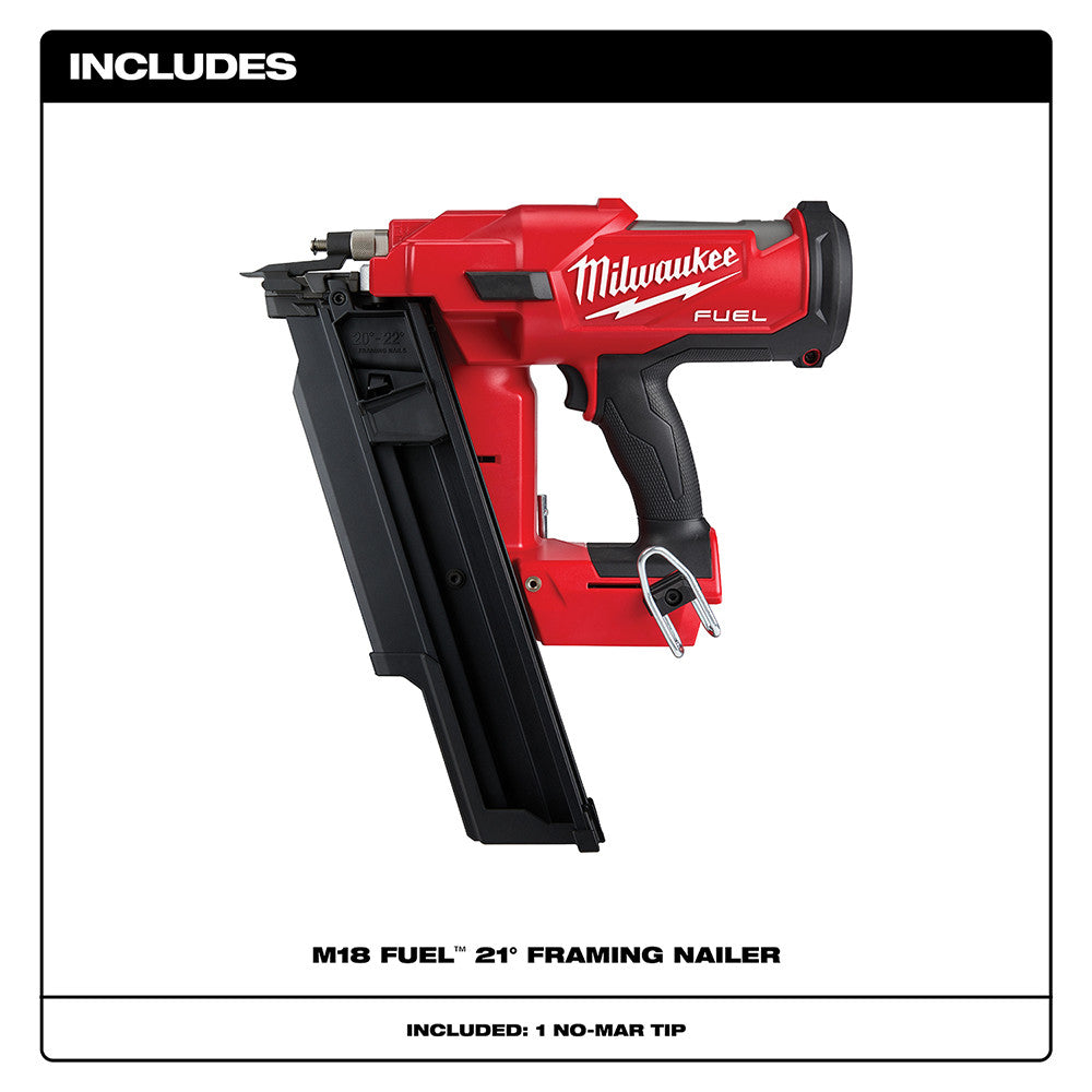 M18 FUEL 21  DEGREE FRAMING NAILER - Bare Tool-(2744-20)