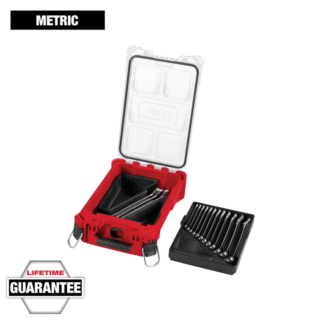 15 PC METRIC Combination Wrench Set with Packout™ Compact Organizer (48-22-9483)
