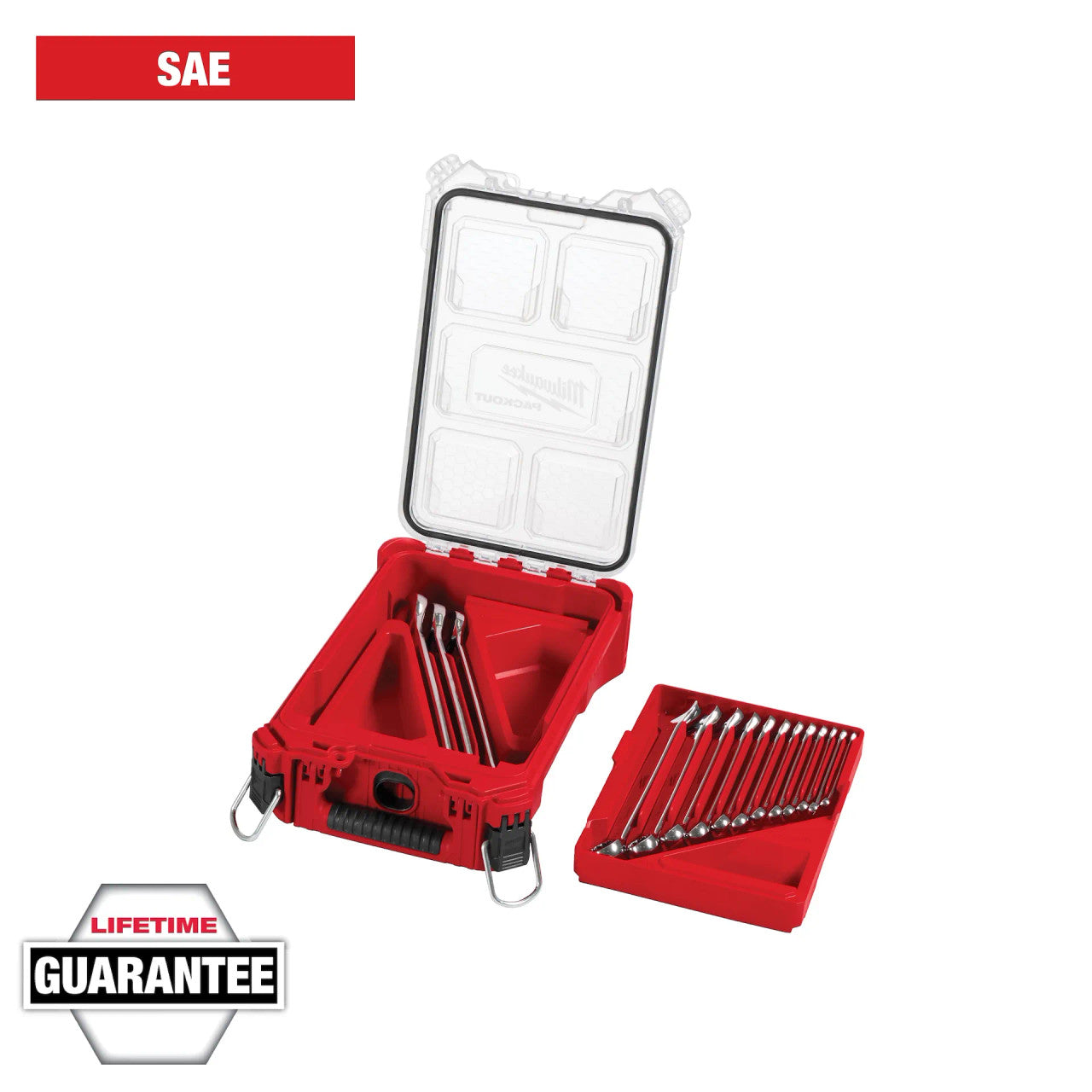 15 PC SAE Combination Wrench Set with Packout™ Compact Organizer (48-22-9484)