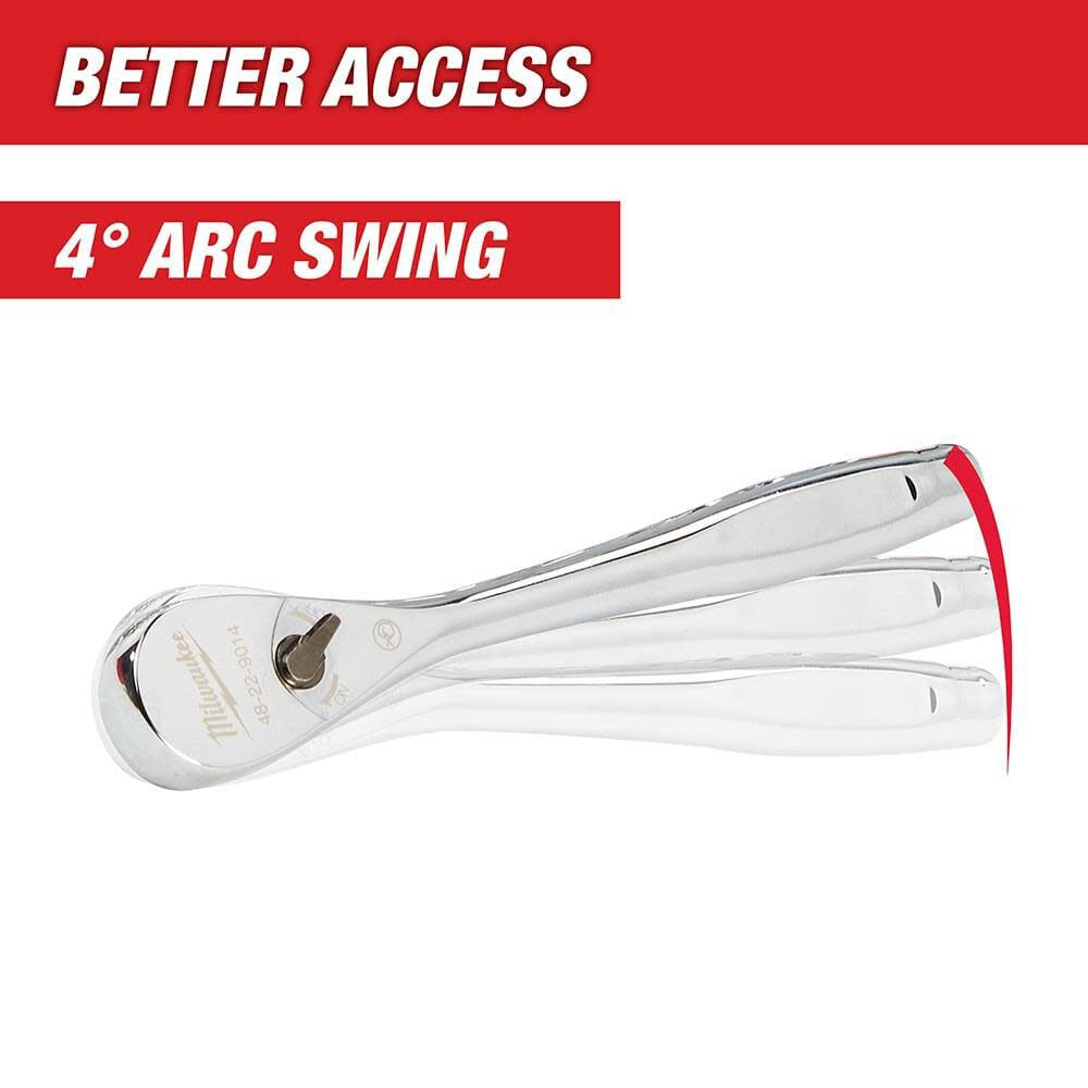 3/8" Drive 56pc Ratchet & Socket Set - SAE & Metric (48-22-9008)