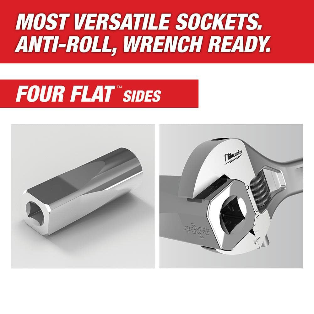 3/8" Drive 56pc Ratchet & Socket Set - SAE & Metric (48-22-9008)