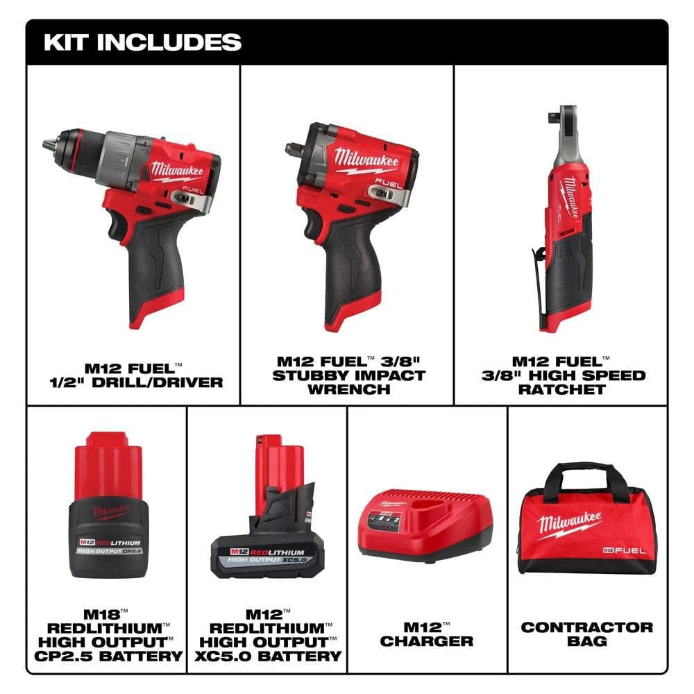 M12 FUEL™ 3-Tool Combo Kit (3424-23)