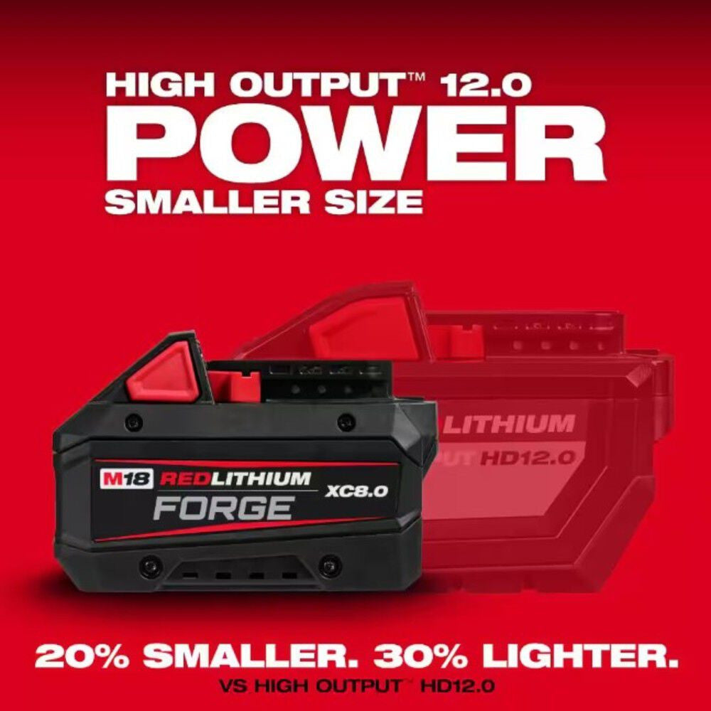M18™ REDLITHIUM™ FORGE™ XC8.0 Battery & Dual Bay SUPERCHARGER Kit (48-59-1881SC)