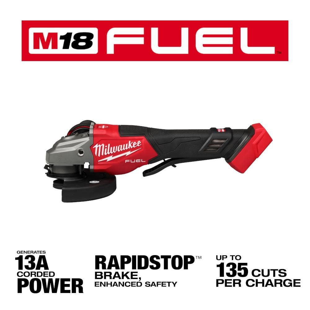 M18 FUEL™ 4-1/2” - 6” Braking Grinder, Paddle Switch - Bare Tool-(3670-20)